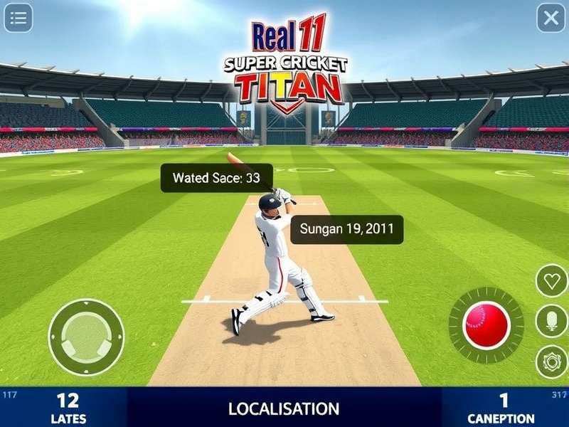 Real11 Super Cricket Titan Gameplay Screenshot